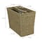 Household Essentials 17" Seagrass Wide Side by Side Magazine Rack